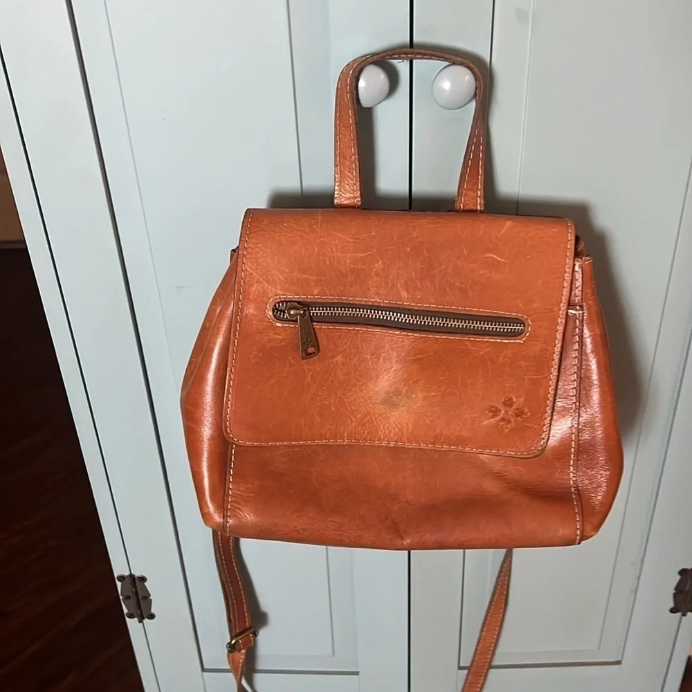 Patricia Nash Molina Convertible Satchel Leather Backpack Bag travel adjustable